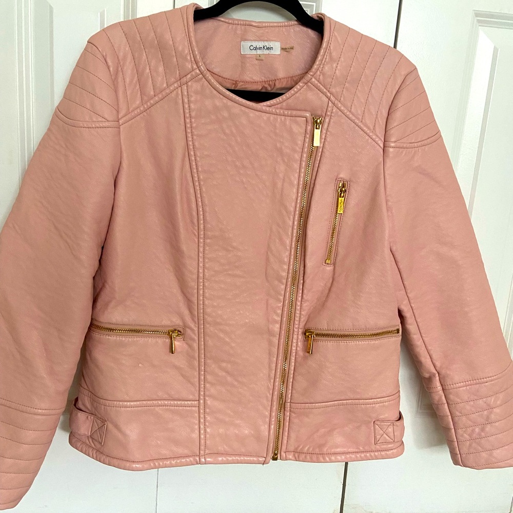 Calvin Klein Faux Leather Jacket
